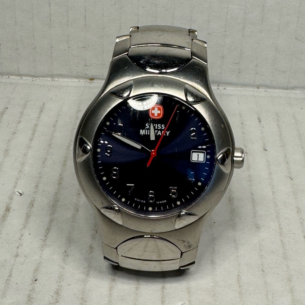 Swiss Military Ladies Blue Dial Vintage Swiss Made Wrist Watch